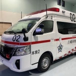 救急車／怪我や病気の人を医療施設へ、迅速かつ安全に搬送するための車両です。